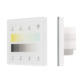 Фото #1 товара INTELLIGENT ARLIGHT Сенсорная панель SMART-DALI-301-11-4G-3SC-DT8 Белая (230V, встраиваемая, 2.4G) (IARL, IP20 Пластик, 5 лет)