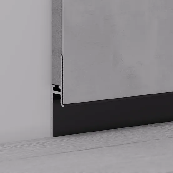 Фото #5 товара Профиль PLINTUS-FANTOM-H20-2000 BLACK (Arlight, Алюминий)