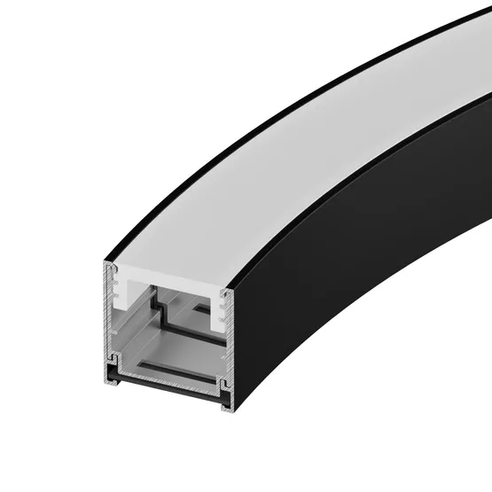 Фото #3 товара Профиль LINE-3535-BENT-SIDE-2000 ANOD BLACK (Arlight, Алюминий)