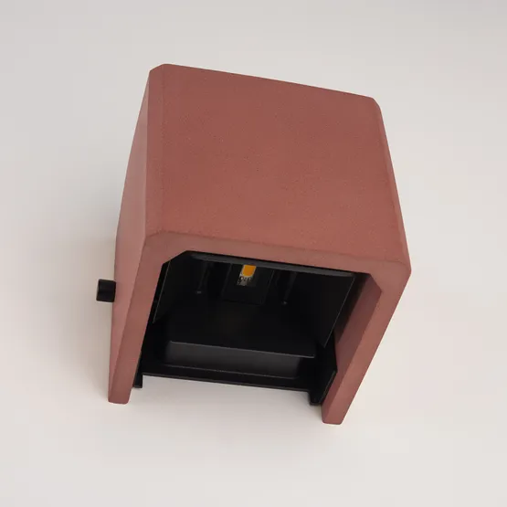 Фото #7 товара Светильник LGD-PERAN-WALL-S120x120-6W Warm3000 (Beige red, 0-80 deg, 230V) (Arlight, IP65 Бетон, 3 года)