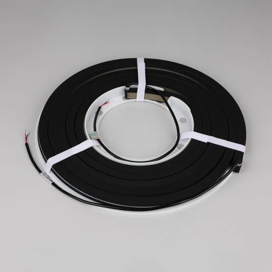 Фото #3 товара Светодиодная лента герметичная NOVA-TOP-BLACK-A120-16x15mm 24V Day4000 (10 W/m, IP67, 2835, 5m, wire x2) (Arlight, Вывод боковой, 5 лет)