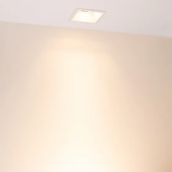 Фото #5 товара Светильник MS-FLOW-BUILT-S85x85-6W Warm3000 (WH, 55 deg, 230V) (Arlight, IP20 Металл, 5 лет)