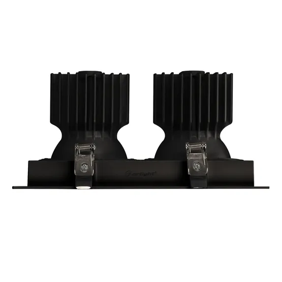 Фото #3 товара Светильник MS-VORTEX-BUILT-S250x140-2x30W Warm3000 (BK-BK, 50 deg, 230V) (Arlight, IP20 Металл, 5 лет)