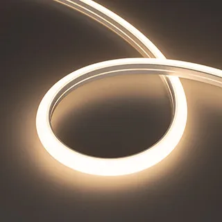 Фото #1 товара Светодиодная лента герметичная MOONLIGHT-PRO-TOP-X320-16x15mm 48V Day4000 (10 W/m, IP65, 30m, wire x2) (Arlight, Силикон)