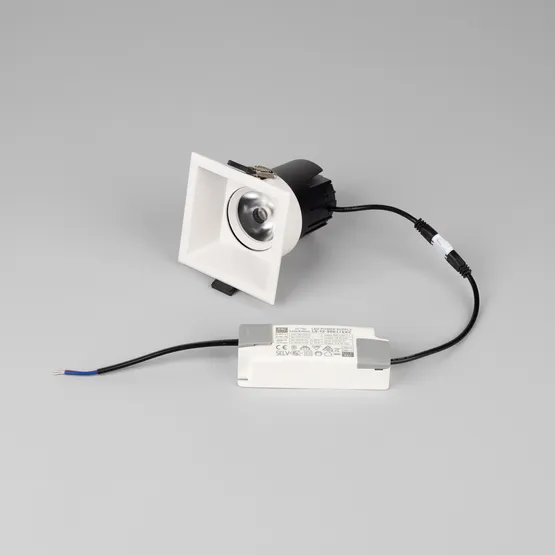 Фото #2 товара Светильник MS-FLOW-BUILT-S85x85-6W Warm3000 (WH, 55 deg, 230V) (Arlight, IP20 Металл, 5 лет)
