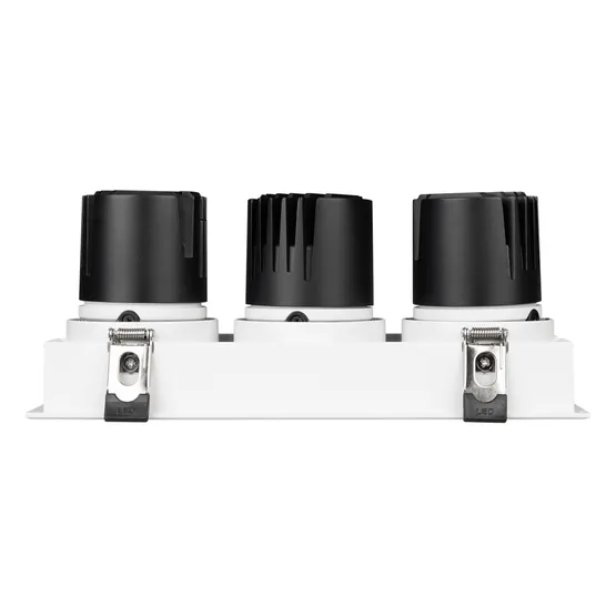 Фото #5 товара Светильник MS-FLOW-BUILT-S230x85-3x12W Warm3000 (WH, 15 deg, 230V) (Arlight, IP20 Металл, 5 лет)