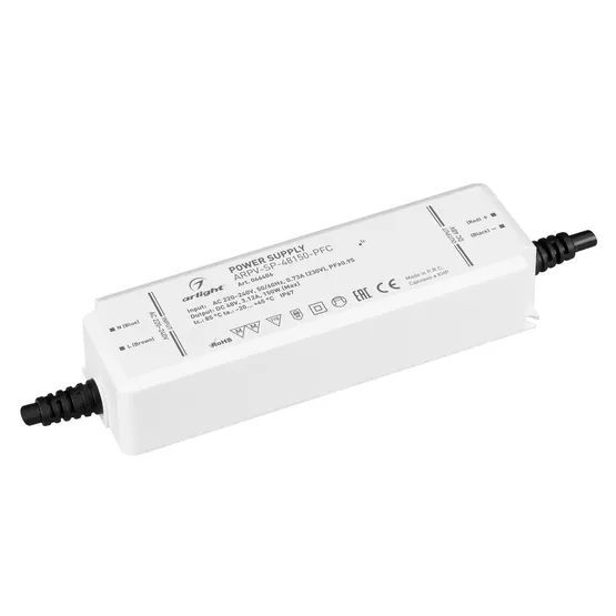 Фото товара Блок питания ARPV-SP-48150-PFC (48V, 3.12A, 150W) (Arlight, IP67 Пластик, 5 лет)