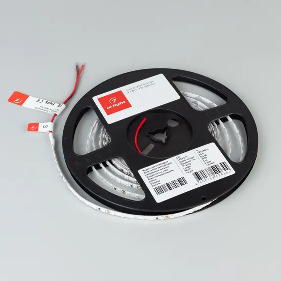 Фото #2 товара Светодиодная лента RT-A120-5mm 24V Blue (9.6 W/m, IP20, 2835, 5m) (Arlight, 9.6 Вт/м, IP20)
