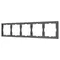 Минифото #1 товара Рамка пластиковая FRM-NOBE-SFPL-5-GR (Arlight, -)