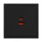 Минифото #3 товара ARL NOBE USB Розетка тип A+C софт-тач черный оникс SCT-MUAC-SFPL-FC-BK (65W, QC3) (Arlight, -)