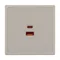 Минифото #2 товара ARL NOBE USB Розетка тип A+C софт-тач кашемир SCT-MUAC-SFPL-FC-CA (65W, QC3) (Arlight, -)
